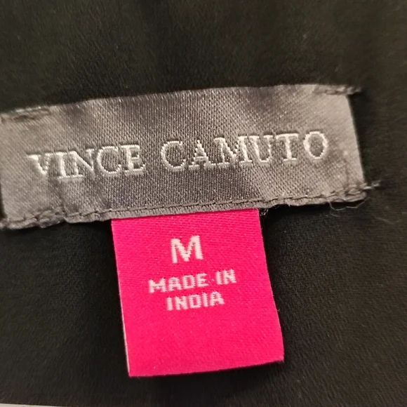 Vince Camuto Top Womens M Brown Ruffle Leopard Print Smock Sleeve Maximalist - Picture 4 of 8